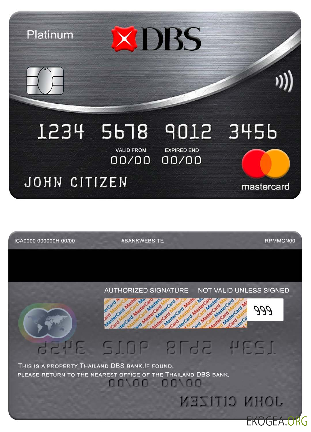 Thaïlande DBS banque mastercard platine